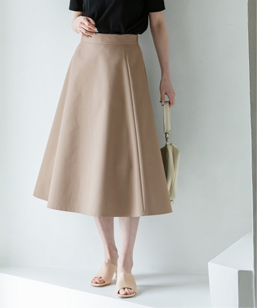 Noble 38 スカート NOBLE（ノーブル） フレアスカート 38 ベージュ レディース : ZOZOTOWN