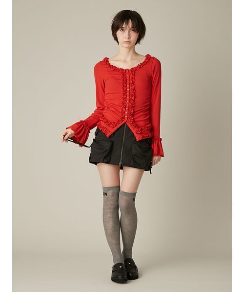 FURFUR（ファーファー） ローファー ミニリボンカシメローファー 