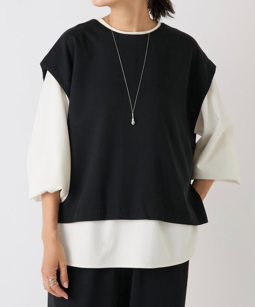 BEARDSLEY ノースリーブブラウス BEARDSLEY（ビアズリー） ノースリーブブラウス 1 ブラック レディース