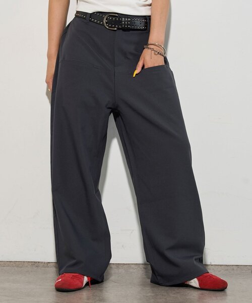 「WHO'S WHO gallery」 スラックス SMALL ネイビー レディース_画像5