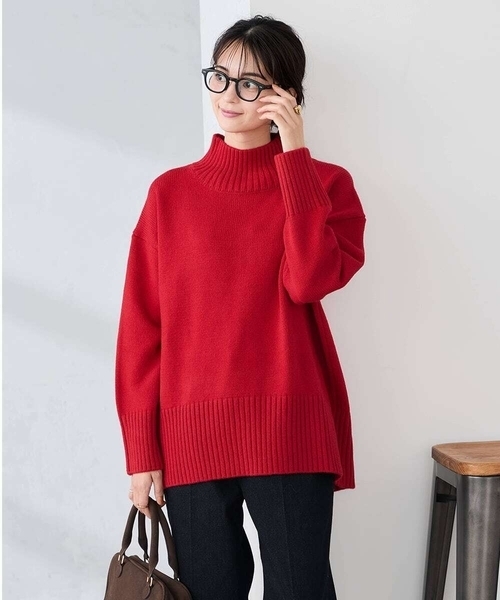 「a.v.v」 長袖ニット 38 パープル レディース_画像3