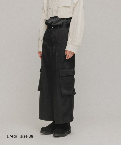 「M TO R」 パンツ 40 ブラック レディース_画像3