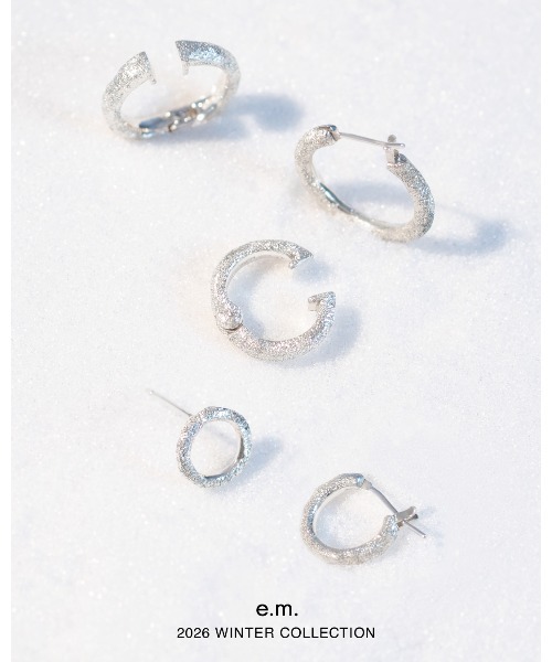 e.m.（イーエム） ピアス スターダストフープピアス/シルバー