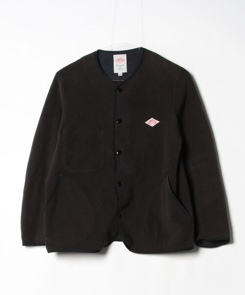 Danton（ダントン） ノーカラージャケット 34 ブラック レディース