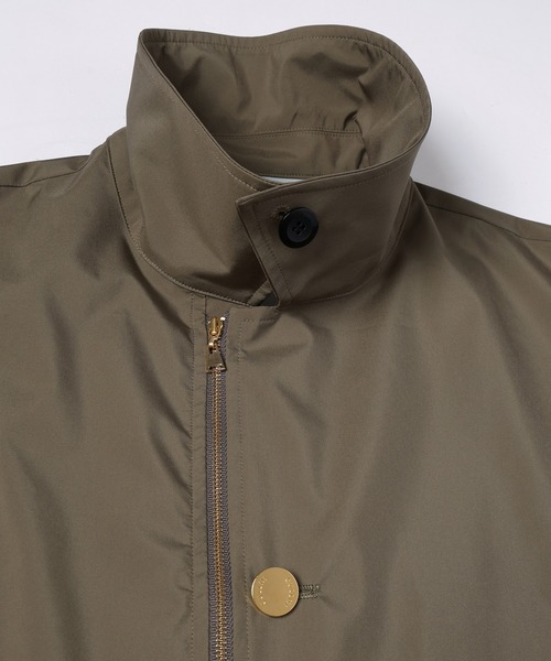 ステンカラーコート コート Three-Layer Taffeta Zip Up Short Coat メンズ レディースの画像