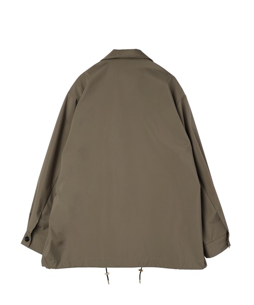 ステンカラーコート コート Three-Layer Taffeta Zip Up Short Coat メンズ レディースの画像