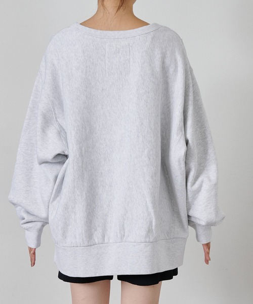 「etsinta」 スウェットカットソー ONE SIZE ライトグレー レディース_画像5