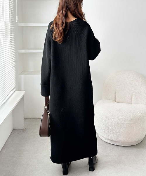 「GeeRA」 ニットワンピース X-LARGE グレー系その他 レディース_画像4