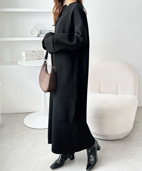 「GeeRA」 ニットワンピース X-LARGE グレー系その他 レディース_画像5