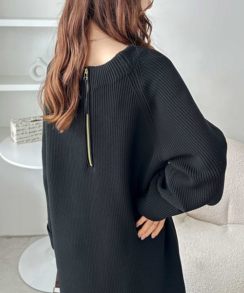 「GeeRA」 ニットワンピース X-LARGE グレー系その他 レディース_画像7