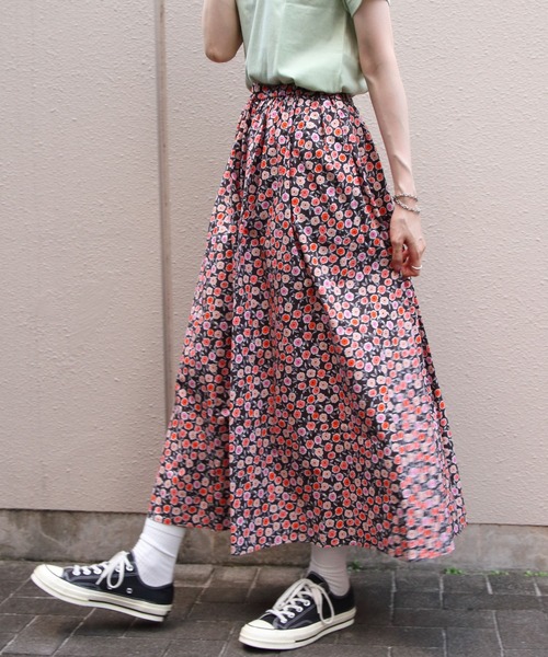 スカート ORCIVAL/オーシバル　プリントAラインスカート　PRINTED A-LINE SKIRT　OR-F0088 PFMの画像