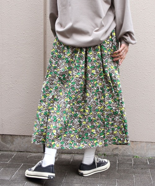 スカート ORCIVAL/オーシバル　プリントAラインスカート　PRINTED A-LINE SKIRT　OR-F0088 PFMの画像