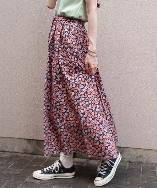 スカート ORCIVAL/オーシバル　プリントAラインスカート　PRINTED A-LINE SKIRT　OR-F0088 PFMの画像