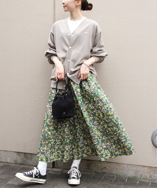 スカート ORCIVAL/オーシバル　プリントAラインスカート　PRINTED A-LINE SKIRT　OR-F0088 PFMの画像