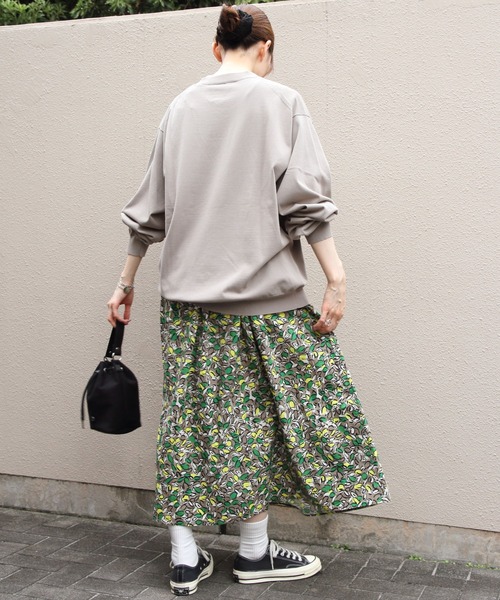 スカート ORCIVAL/オーシバル　プリントAラインスカート　PRINTED A-LINE SKIRT　OR-F0088 PFMの画像
