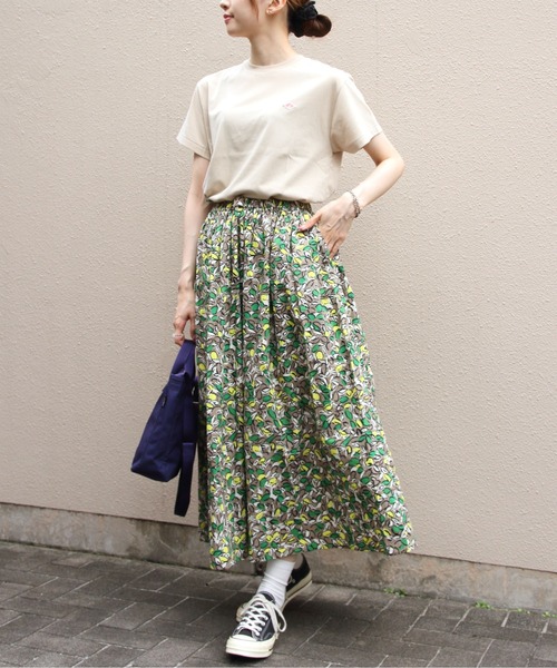 スカート ORCIVAL/オーシバル　プリントAラインスカート　PRINTED A-LINE SKIRT　OR-F0088 PFMの画像