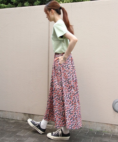 スカート ORCIVAL/オーシバル　プリントAラインスカート　PRINTED A-LINE SKIRT　OR-F0088 PFMの画像
