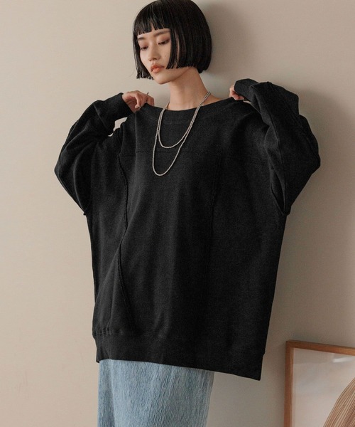 「LOWRYS FARM」 長袖カットソー SHORT アイボリー レディース_画像2