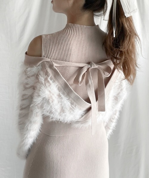 「NOMAE」 コンビワンピース FREE ブラック レディース_画像6