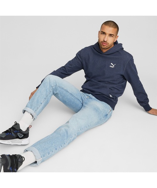 「PUMA」 プルオーバーパーカー MEDIUM インディゴブルー メンズ_画像7