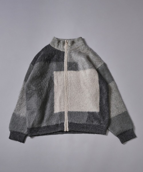 「ONCILY」 ニットカーディガン MEDIUM ブルー メンズ_画像9