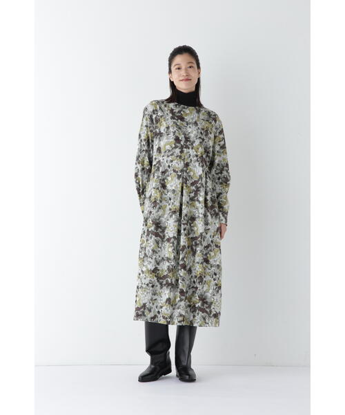 「human woman」 長袖ワンピース MEDIUM ダークインディゴブルー レディースの画像
