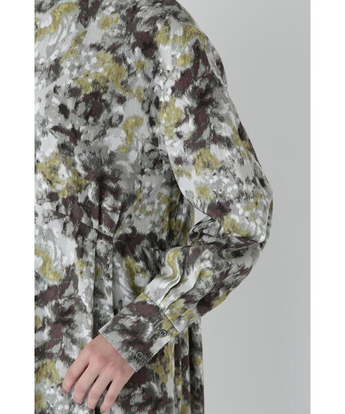 「human woman」 長袖ワンピース MEDIUM ダークインディゴブルー レディースの画像