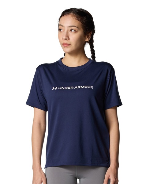 ☆アンダーアーマー プリント ロゴ Tシャツ/レディース/Ｍ アンダーアーマー UNDER ARMOUR レディース 半袖機能Tシャツ UAテック