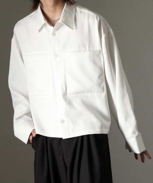 「welise」 長袖シャツ L ブラック メンズ_画像2