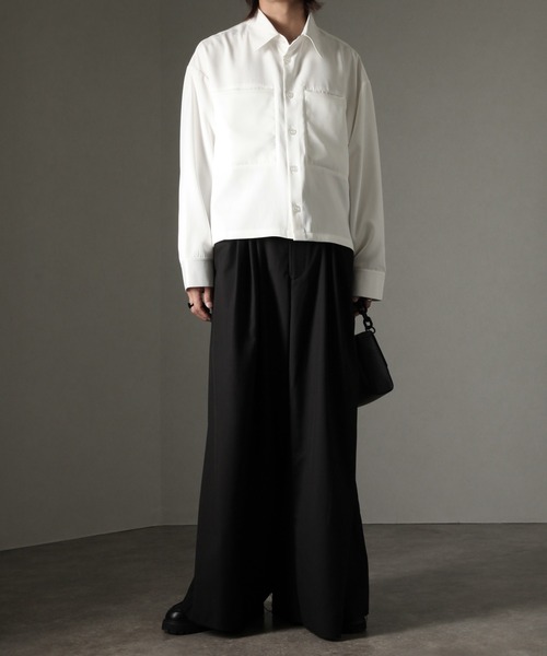 「welise」 長袖シャツ L ブラック メンズ_画像3