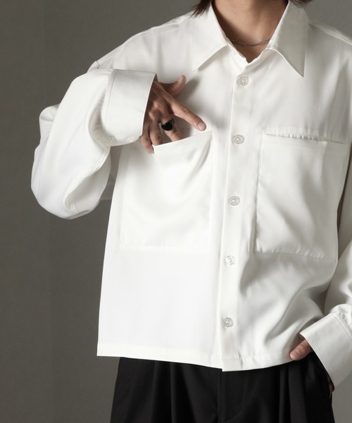 「welise」 長袖シャツ L ブラック メンズ_画像5