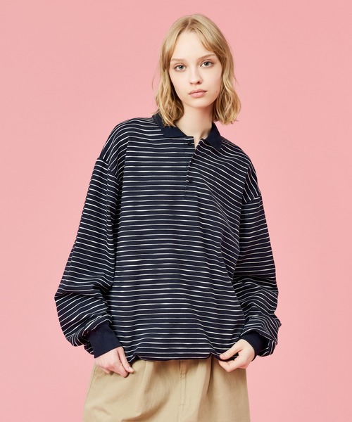 WETTEMPT tシャツ SKETCH BORDER L/S POLO / スケッチボーダーロング