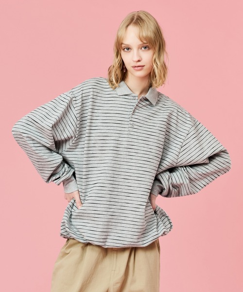 WETTEMPT tシャツ SKETCH BORDER L/S POLO / スケッチボーダーロング