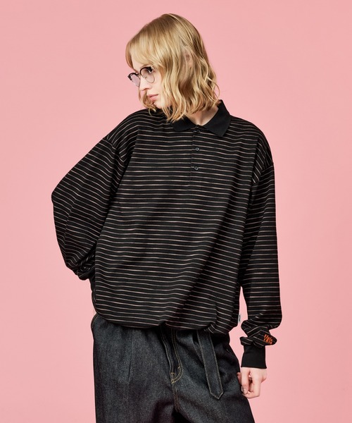 WETTEMPT tシャツ SKETCH BORDER L/S POLO / スケッチボーダーロング
