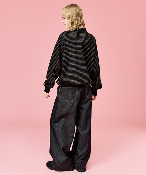 WETTEMPT tシャツ SKETCH BORDER L/S POLO / スケッチボーダーロング