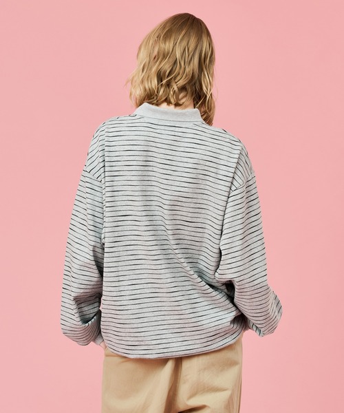 WETTEMPT tシャツ SKETCH BORDER L/S POLO / スケッチボーダーロング