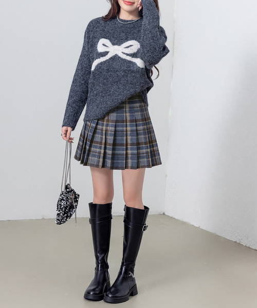 「DAY CLOSET」 ミニスカート M ブラウン レディース_画像6