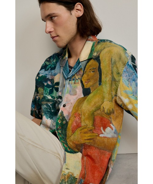 Desigual（デシグアル） シャツ アート プリント オープンシャツ