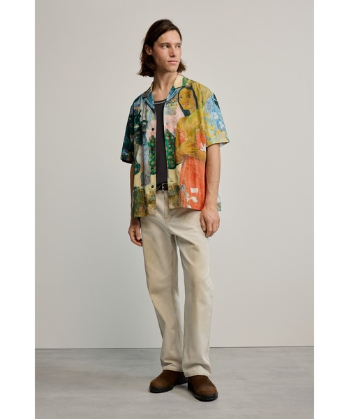 Desigual（デシグアル） シャツ アート プリント オープンシャツ
