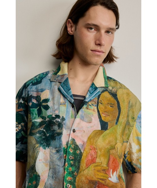 Desigual（デシグアル） シャツ アート プリント オープンシャツ