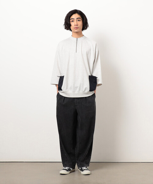 「Purple&Yellow」 半袖Tシャツ SMALL ブラック メンズ_画像3
