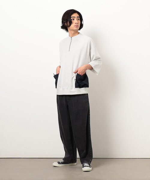 「Purple&Yellow」 半袖Tシャツ SMALL ブラック メンズ_画像4