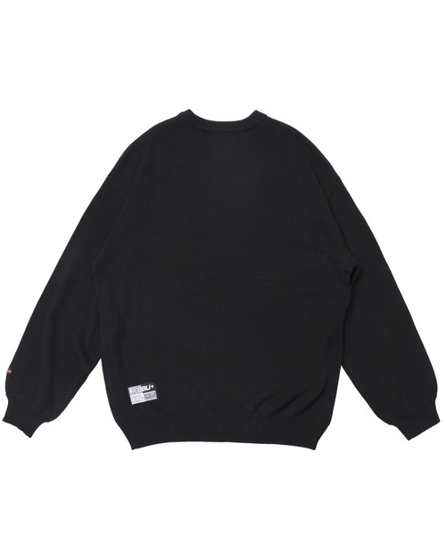 「FUBU」 長袖ニット M ブラック メンズ_画像4