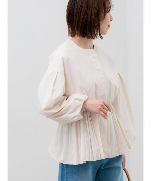 Te chichi（テチチ） ブルゾン アウター 袖バルーンペプラムプリーツ