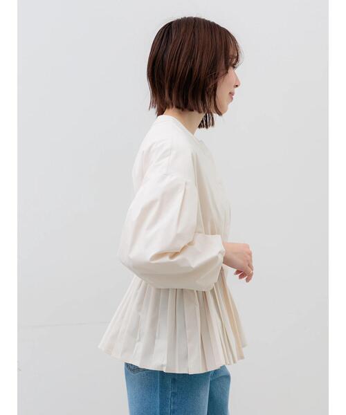 Te chichi（テチチ） ブルゾン アウター 袖バルーンペプラムプリーツ