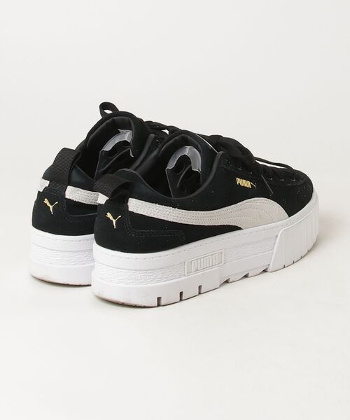 「PUMA」 ローカットスニーカー 25.5cm ブラック レディース_画像2