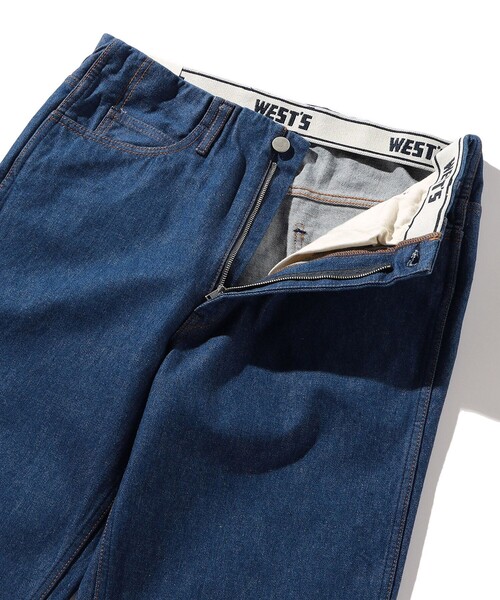 「WESTOVERALLS」 デニムパンツ 34 ネイビー メンズ_画像4