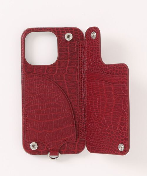 DEMIU（デミュウ） スマホケース POCHE FLAT Croco iPhone13Pro