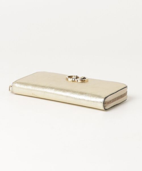 VALENTINO（ヴァレンティノ） ラウンドジップ 長財布 - ゴールド 