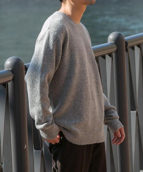 「URBAN RESEARCH ROSSO MEN」 長袖ニット LARGE カーキ メンズ_画像9